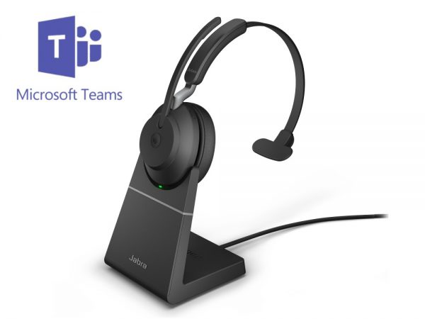 Jabra Evolve2 65 UC mono headset, zwart